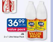 Jik Bleach Value Pack-2 x 1Ltr Per Offer