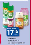 Air Wick Refill-250ml Or Air Freshener-280ml Each