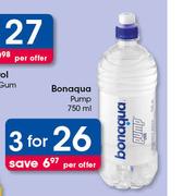 Bonaqua Pump-3 x 750ml