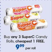 Super C Candy Rolls-Per Roll