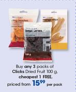 Clicks Dried Fruit-100g Per Pack