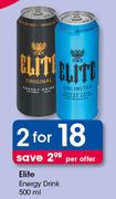 Elite Energy Drink-2 x 500ml