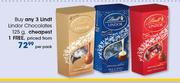  Lindt Lindor Chocolates-125g Per Pack