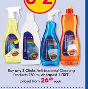  Clicks Anti Bacterial Cleaning Products-750ml Each