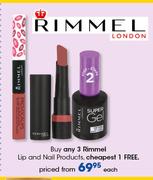 Rimmel Lip And Nail Products-Each