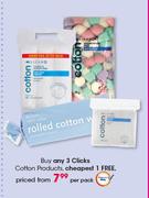 Clicks Cotton Products-Per Pack