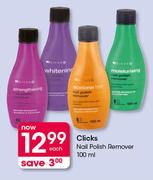 Clicks Nail Polish Remover-100ml Each