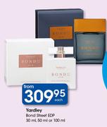 Yardley Bond Street EDP 30ml, 50ml Or 100ml-Each
