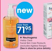 Neutrogena Visibly Clear Facial Skin Care Products-Each (Excludes Ageless Range)