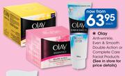 Olay Anti-Wrinkle, Even & Smooth Double Action Or Complete Care Facial Products-Each