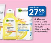 Garnier Even & Matter Facial Skin Care Products-Each