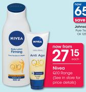 Nivea Q10 Range-Each