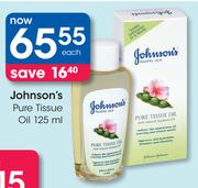 Johnson's Pure Tissue Oil-125ml Each