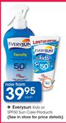 Everysun Kids Or SPF50 Sun Care Products-Each