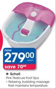 Scholl Pink Pedicure Foor Spa-Each