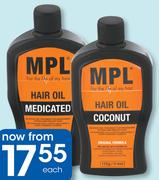 MPL Hair Oil 125g Coconut-Each