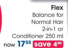 Flex Balance For Normal Hair 2-In-1 Or Conditioner-250ml