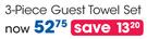 Clicks 3 - Piece Guest Towel Set