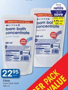 Clicks Foam Bath Refill-500ml Each