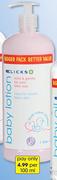 Clicks Baby Lotion-1Ltr Each