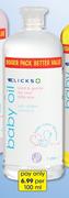Clicks Baby Oil-1Ltr Each