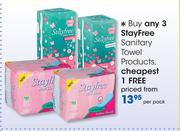 Stayfree Sanitary Towel Products-Each