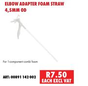 Wurth Elbow Adapter Foam Straw 4.5mm OD