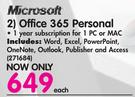 Microsoft Office 365 Personal-Each