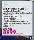 Dell 15.6" Inspiron Core i5 Notebook Bundle-Per Bundle