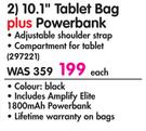 Kingsons 10.1" Tablet Bag plus Powerbank