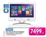 Lenovo 21.5" Core i3 All-in-One Desktop