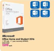 Microsoft Office Home and Student 2016