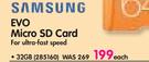 Samsung Evo 32GB Micro SD Card For Ultra-Fast Speed-Each