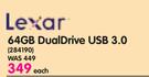 Lexar 64GB Dual Drive USB 3.0
