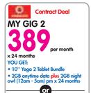 Lenovo 10" Yoga 2 Tablet Bundle LTE/16GB-My Gig 2