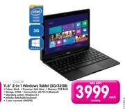 Nextbook 11.6" 2-In-1 Windows Tablet 3G/32GB