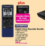 Digital Voice Recorder Bundle VN-4169C