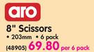 Aro 8" 203mm Scissors-Per 6 Pack