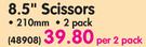 Aro 8.5" 210mm Scissors-Per 2 Pack