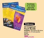 Fellowes A4 ImageLast Pouch Bundle 