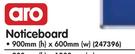 Aro Noticeboard 900x600mm-Each