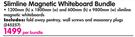 Slimline Magnetic Whiteboard Bundle-Per Bundle