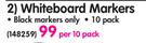 Parrot Whiteboard Markers-Per 10 Pack