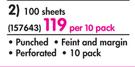 Aro A4 Exam Pad 100 Sheets-Per 10 Pack