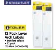Tower Lever Arch Lables-5 x 12's Pack