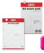 Aro A4 Exam Pad 80 Sheets-Per 10 Pack