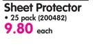 Butterfly Sheet Protector 25 Pack-Each