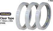 Clear Tape 12mmx33m-5 Rolls