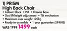 Prism High Back Chair-Each