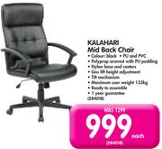 Kalahari Mid Back Chair-Each